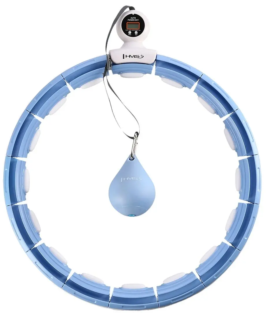 Cerc de masaj magnetic cu greutate HMS HHM15 + centura BR163 (Blue/White)