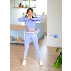 Cerc de masaj magnetic cu greutate HMS HHM15 + centura BR163 (Blue/White) Thumb