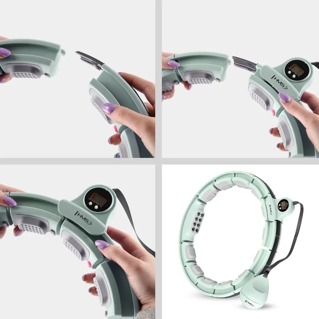 Массажный обруч с утяжелителем HMS HHM13 (Green) - 7