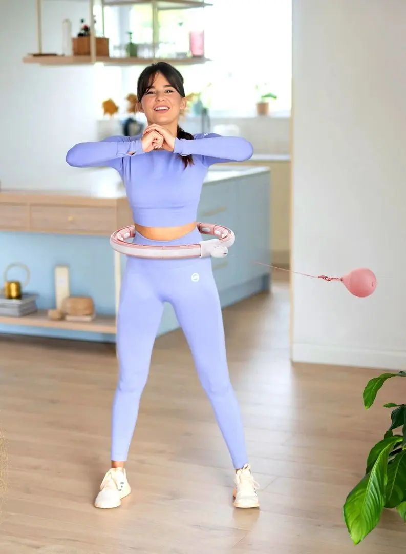 Массажный обруч с утяжелителем HMS HHM15 (Pink)