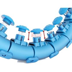 Массажный обруч с утяжелителем HMS HHW01 (Blue) Thumb