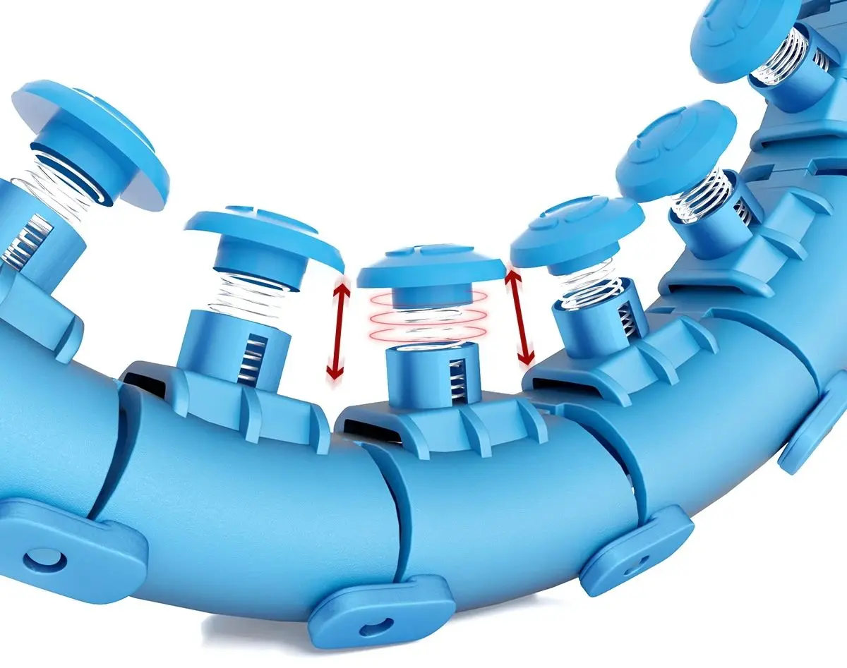 Массажный обруч с утяжелителем HMS HHW01 (Blue)