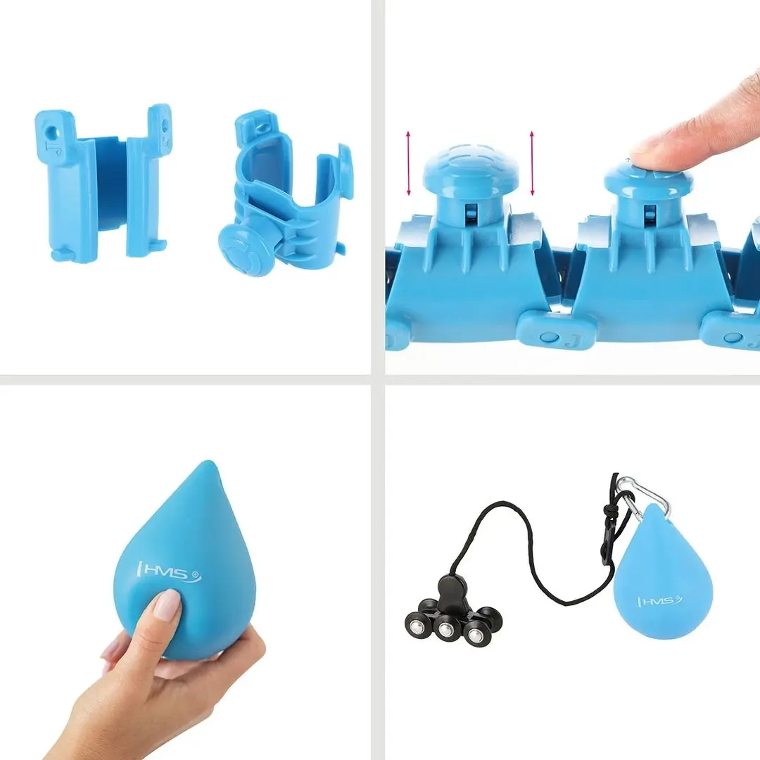 Массажный обруч с утяжелителем HMS HHW01 (Blue)