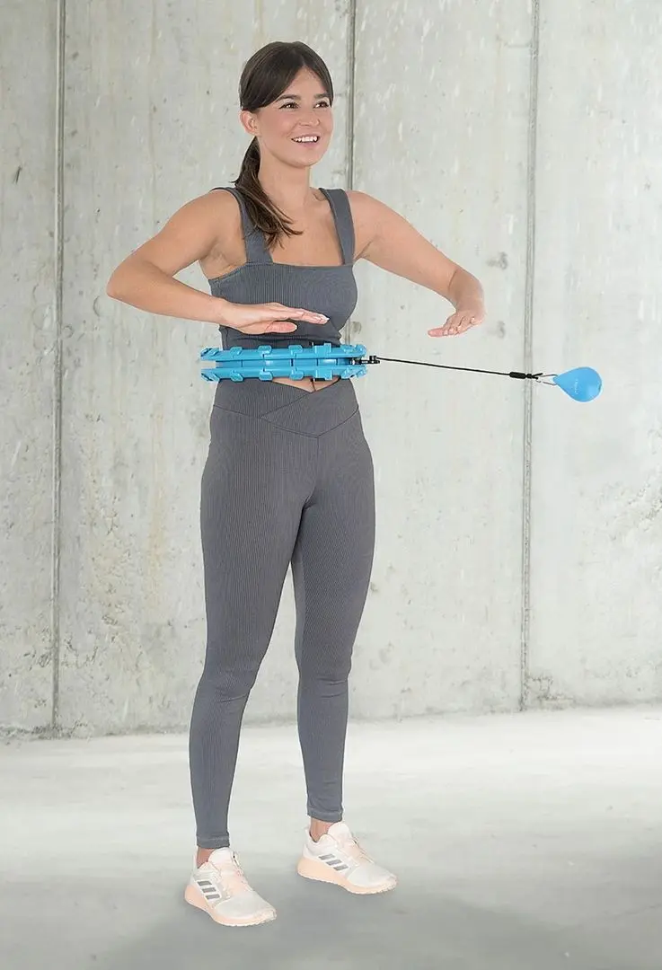 Массажный обруч с утяжелителем HMS HHW01 (Blue)