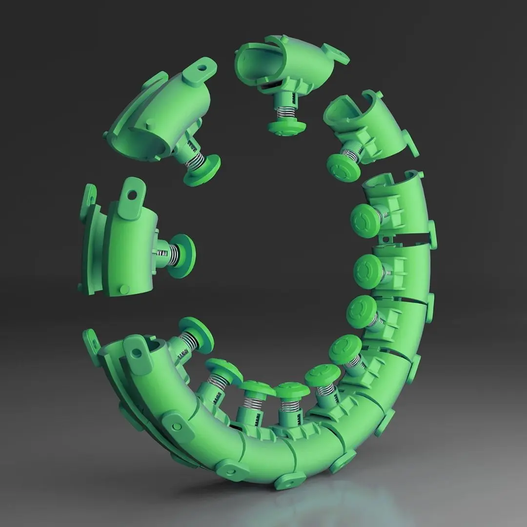 Cerc de masaj cu greutate HMS HHW01 (Green)