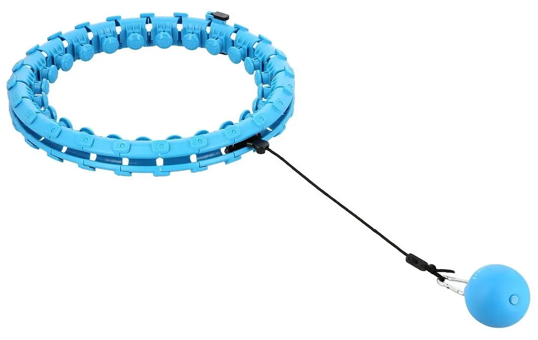 Массажный обруч с утяжелителем HMS HHW01 + пояс BR163 (Blue) - 2