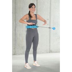 Массажный обруч с утяжелителем HMS HHW01 + пояс BR163 (Blue) Thumb