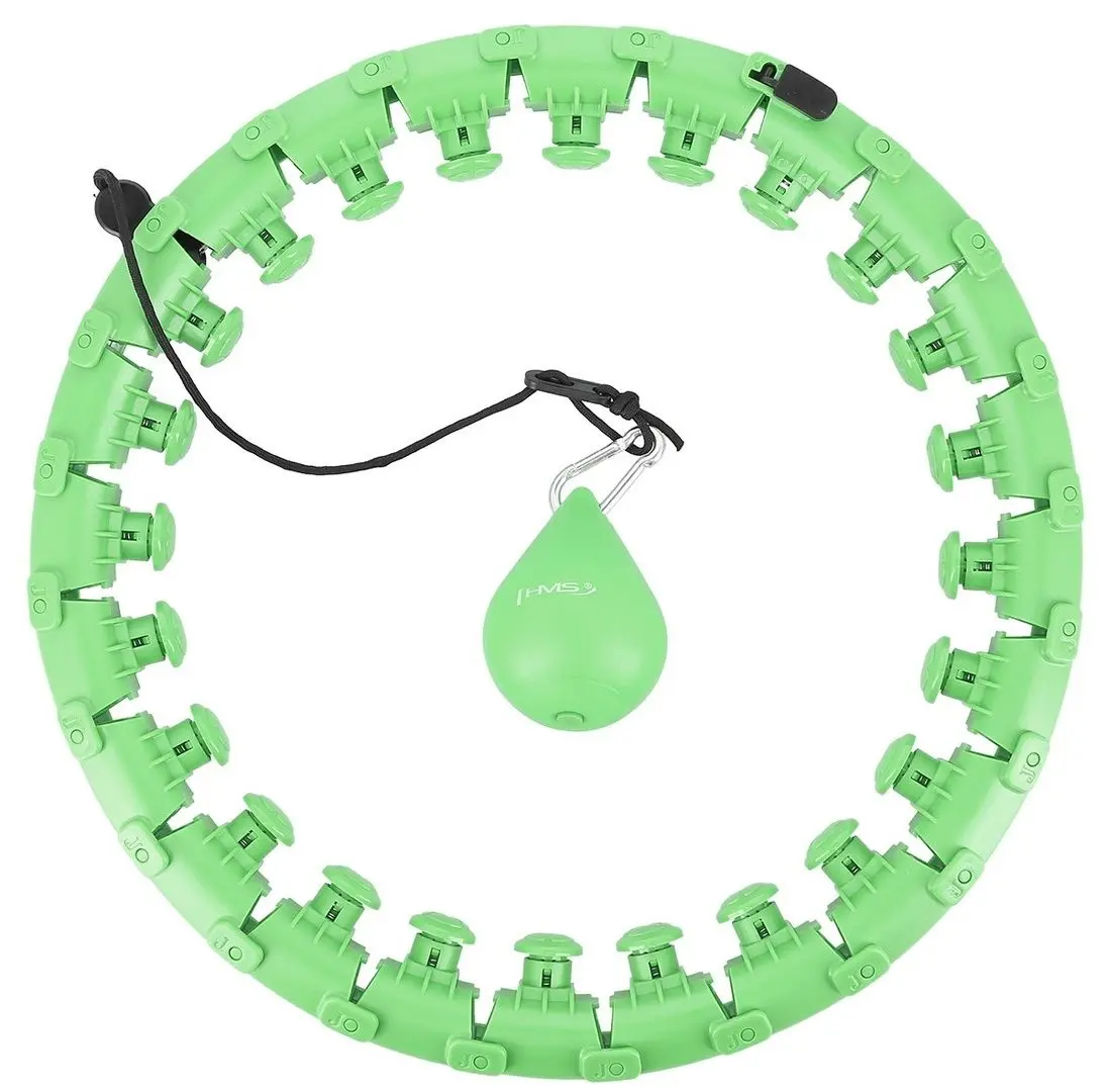 Массажный обруч с утяжелителем HMS HHW01 + пояс BR163 (Green) - 2