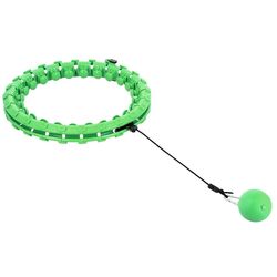 Массажный обруч с утяжелителем HMS HHW01 + пояс BR163 (Green) Thumb