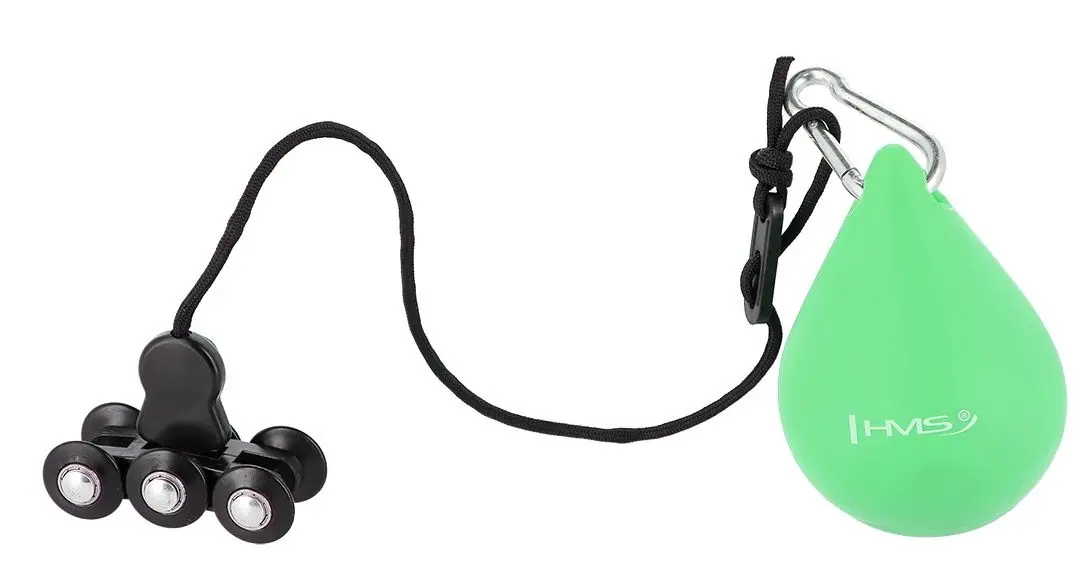 Массажный обруч с утяжелителем HMS HHW01 + пояс BR163 (Green) - 4