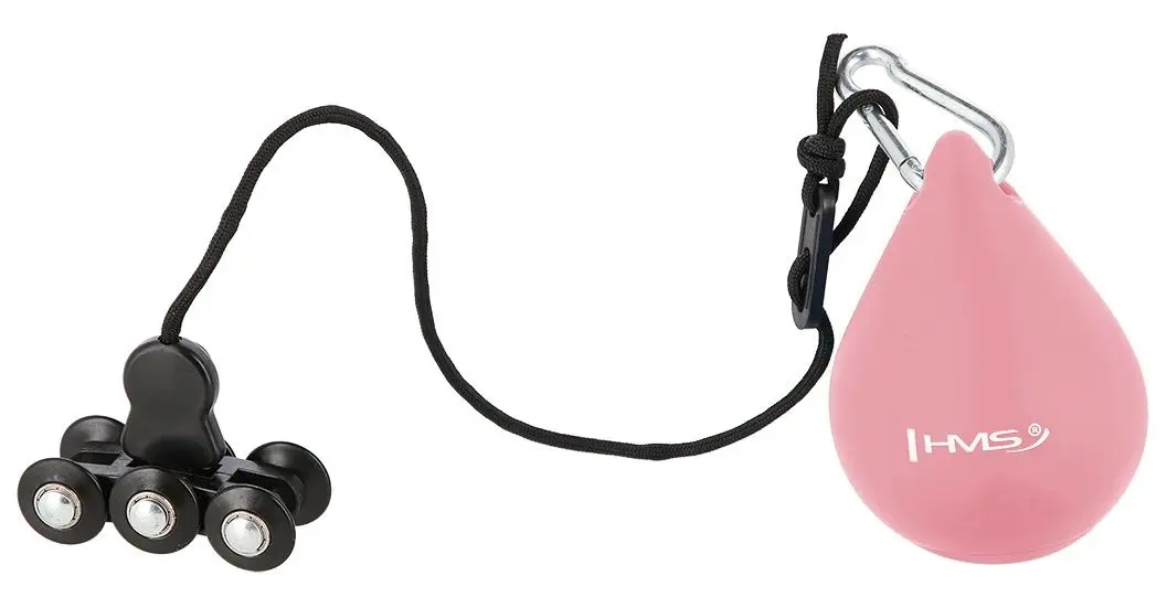 Массажный обруч с утяжелителем HMS HHW01 + пояс BR163 (Pink) - 4