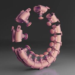 Массажный обруч с утяжелителем HMS HHW01 + пояс BR163 (Pink) Thumb