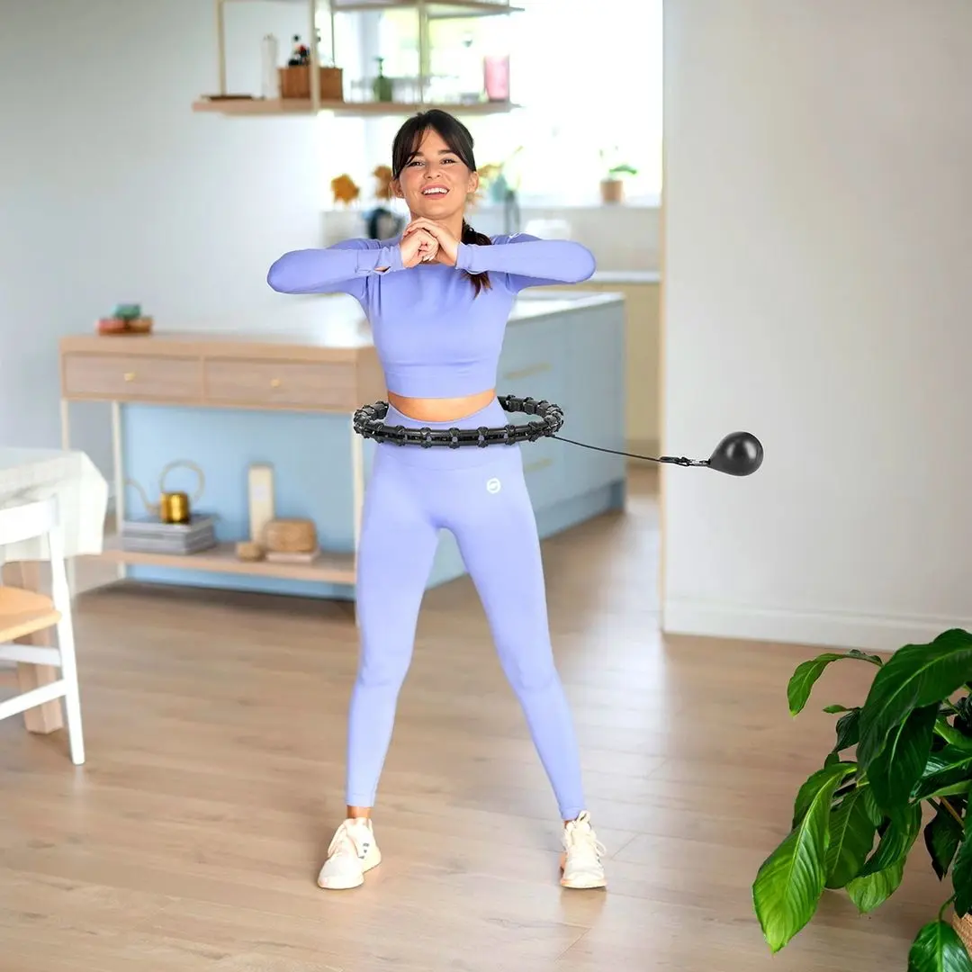 Массажный обруч с утяжелителем HMS HHW02 (Black) - 10