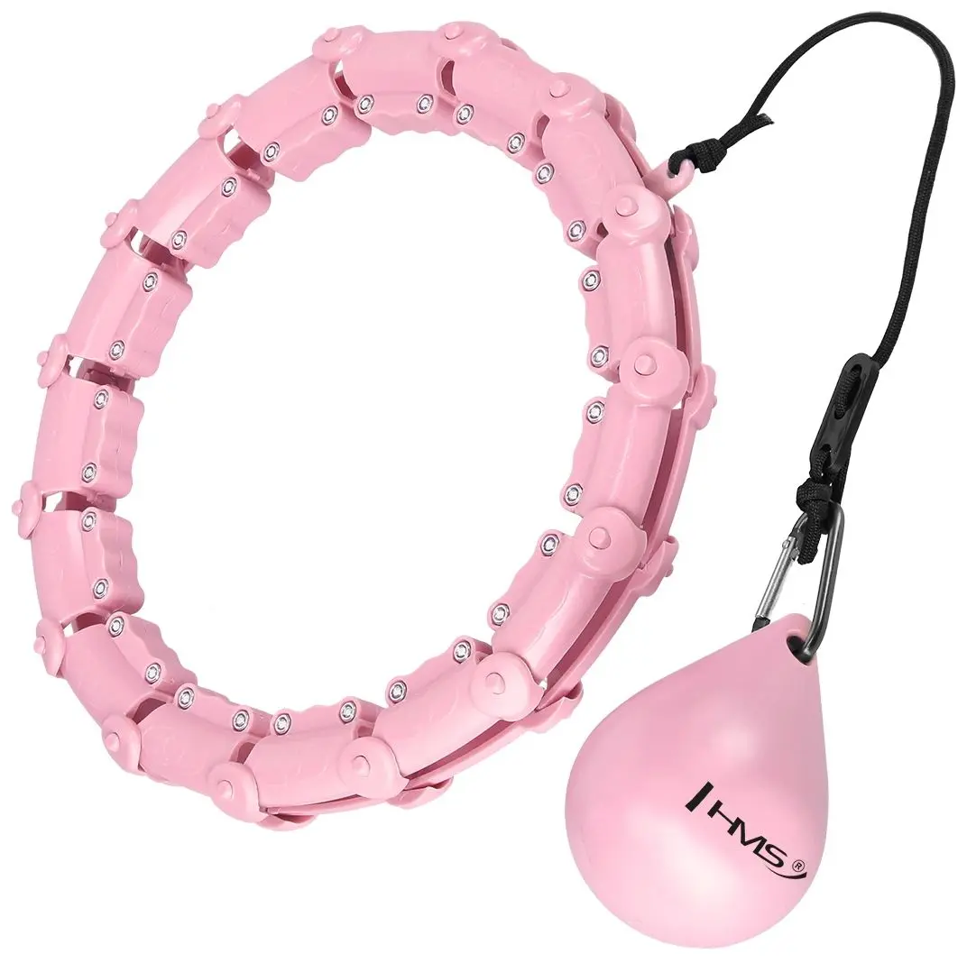 Массажный обруч с утяжелителем HMS HHW02 (Pink)