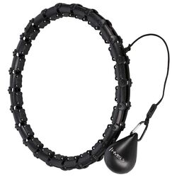 Массажный обруч с утяжелителем HMS HHW02 + пояс BR163 (Black) Thumb
