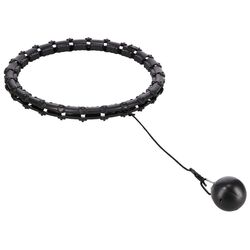 Массажный обруч с утяжелителем HMS HHW02 + пояс BR163 (Black) Thumb