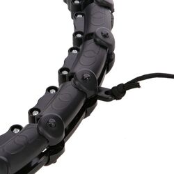 Массажный обруч с утяжелителем HMS HHW02 + пояс BR163 (Black) Thumb