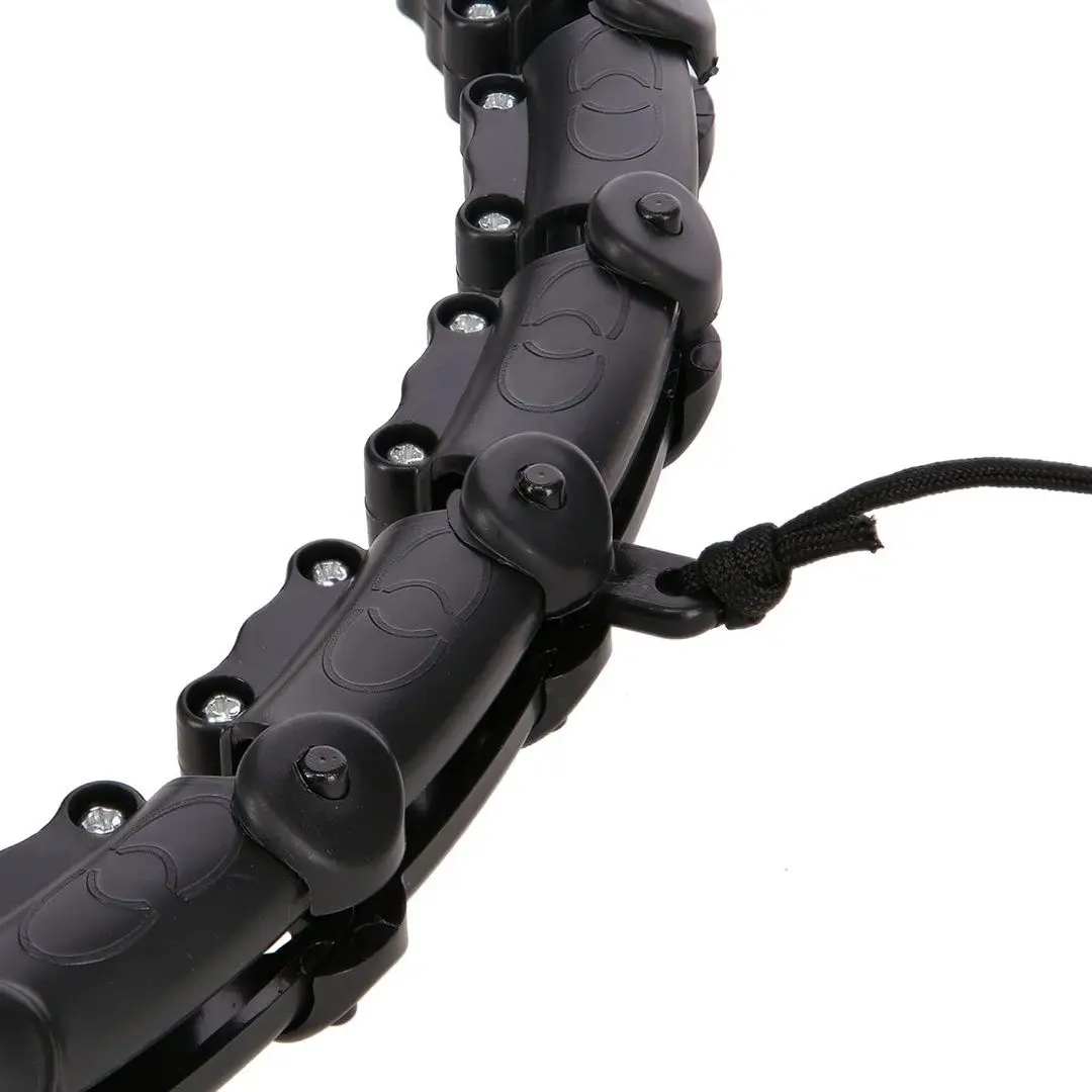 Массажный обруч с утяжелителем HMS HHW02 + пояс BR163 (Black)