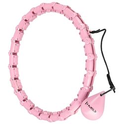 Массажный обруч с утяжелителем HMS HHW02 + пояс BR163 (Light Pink) Thumb