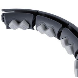 Массажный обруч с утяжелителем HMS HHW06 + пояс BR163 (Black) Thumb