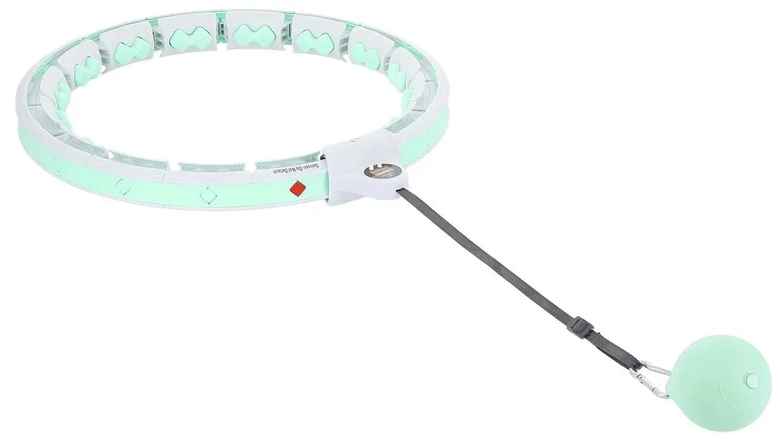 Cerc de masaj cu greutate HMS HHW06 + centura BR163 (White/Green)