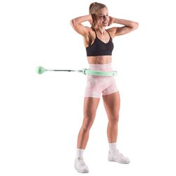 Cerc de masaj cu greutate HMS HHW06 + centura BR163 (White/Green) Thumb