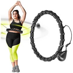 Массажный обруч с утяжелителем Hms Plus Size HHW11 (Black) Thumb