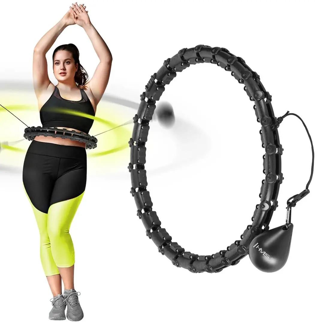 Массажный обруч с утяжелителем Hms Plus Size HHW11 (Black)