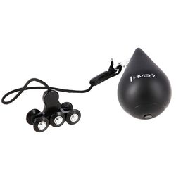 Массажный обруч с утяжелителем HMS Plus Size HHW12 + пояс BR163 (Black) Thumb