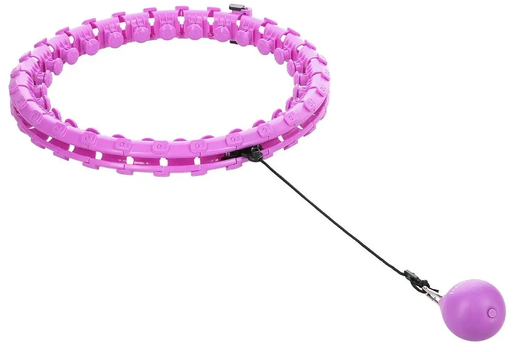 Cerc de masaj cu greutate HMS Plus Size HHW12 + centura BR163 (Violet)