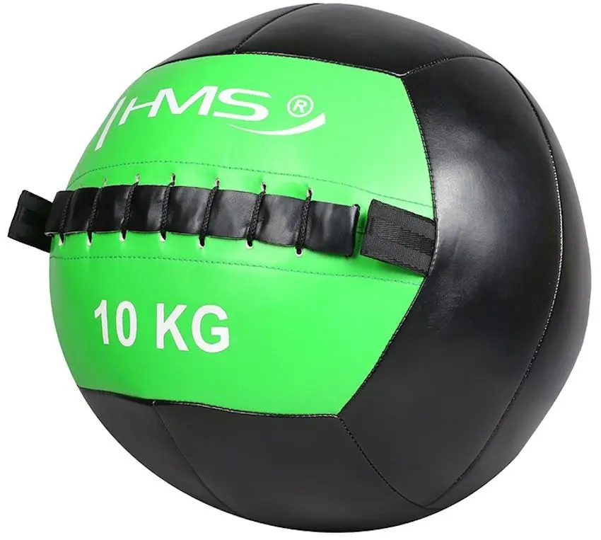 Minge medicinala Hms Wall Ball 10 kg (Black/Green)