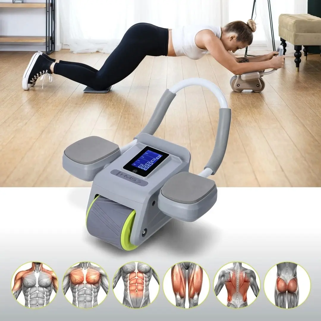 Roata pentru abdomen + covoras HMS KA08 (Grey)