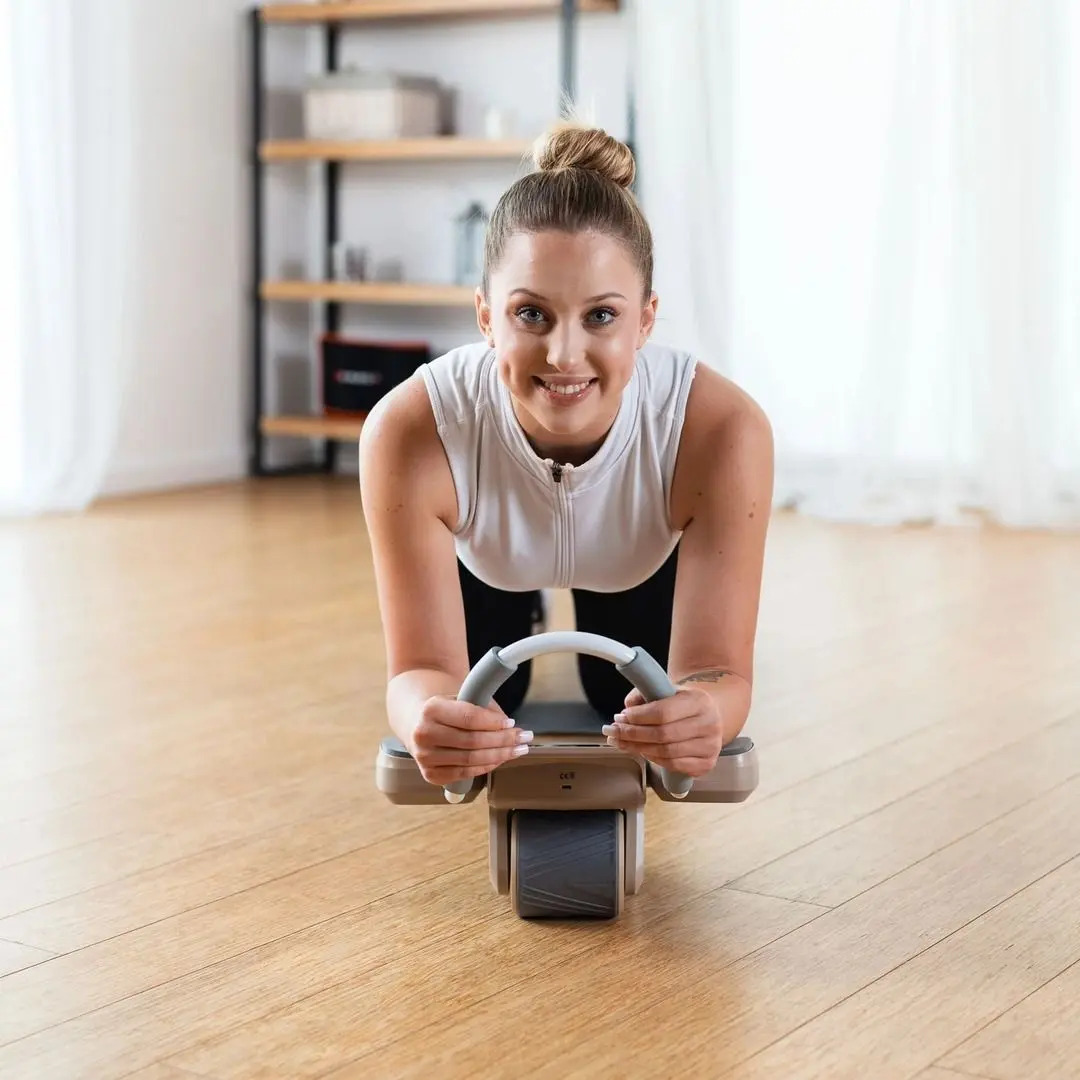 Roata pentru abdomen + covoras HMS KA08 (Grey/Brown)