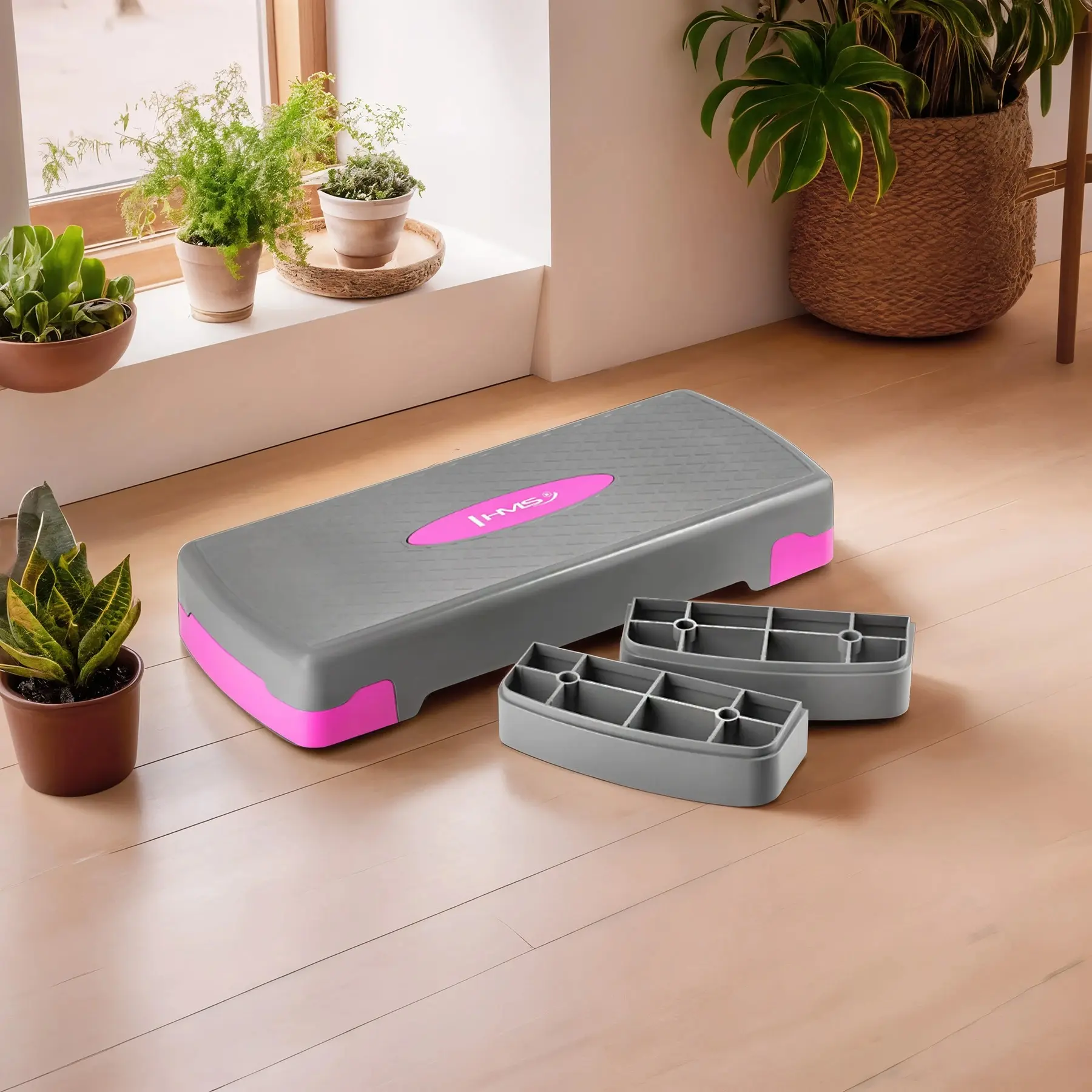 Степ-платформа HMS AS003 (Grey/Pink)