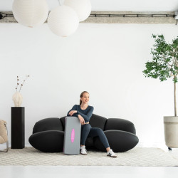 Степ-платформа HMS AS003 (Grey/Pink) Thumb