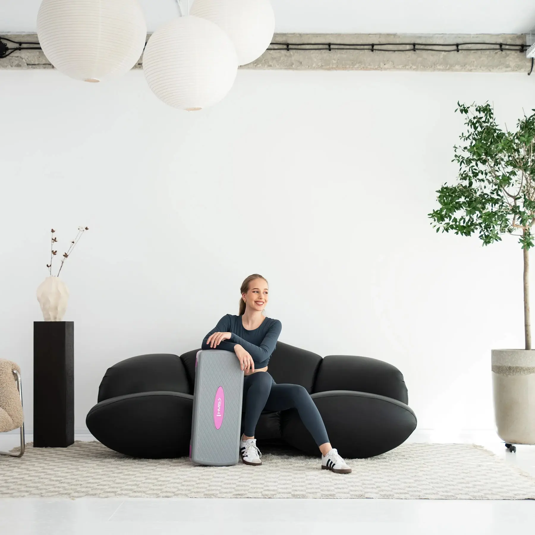 Степ-платформа HMS AS003 (Grey/Pink)