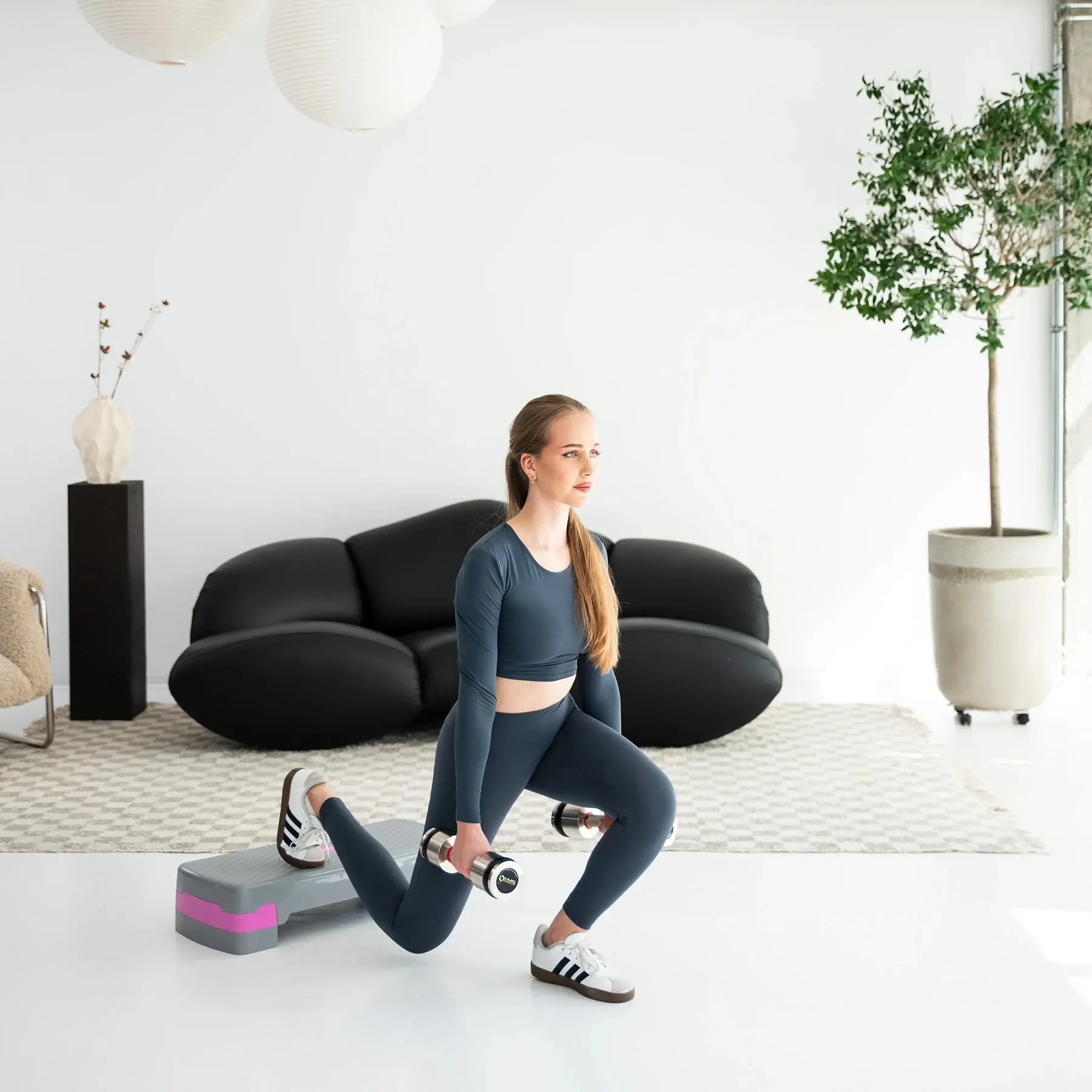 Степ-платформа HMS AS003 (Grey/Pink)