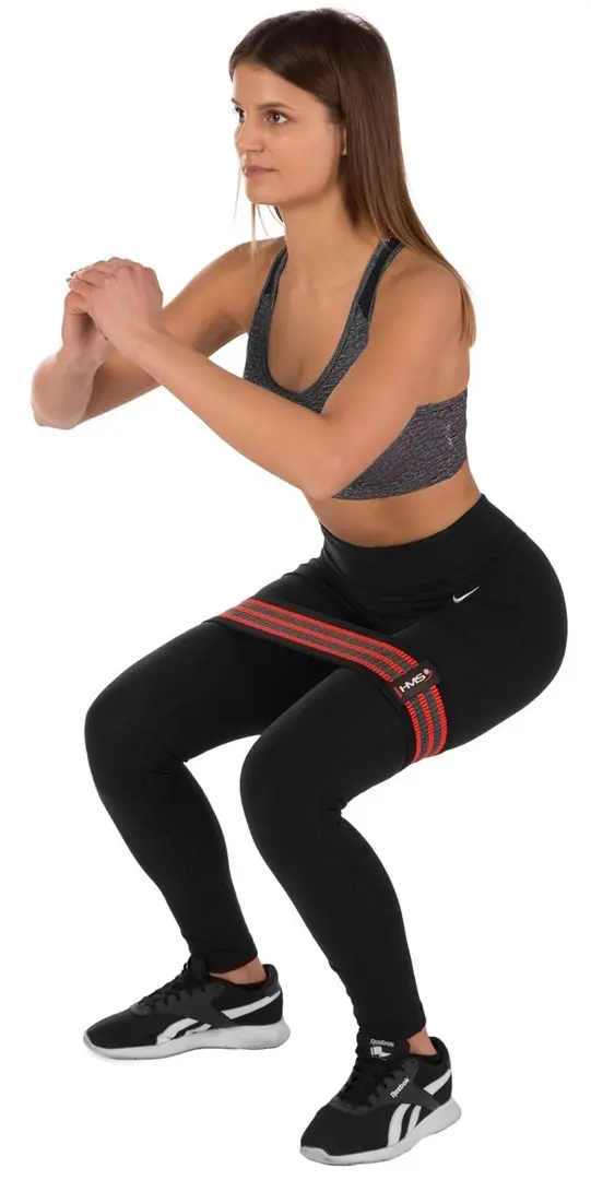 Banda pentru fitnes HMS HB12 (Black/Red)