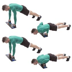 Manere pentru flotari HMS PU10B Multi (Black) Thumb