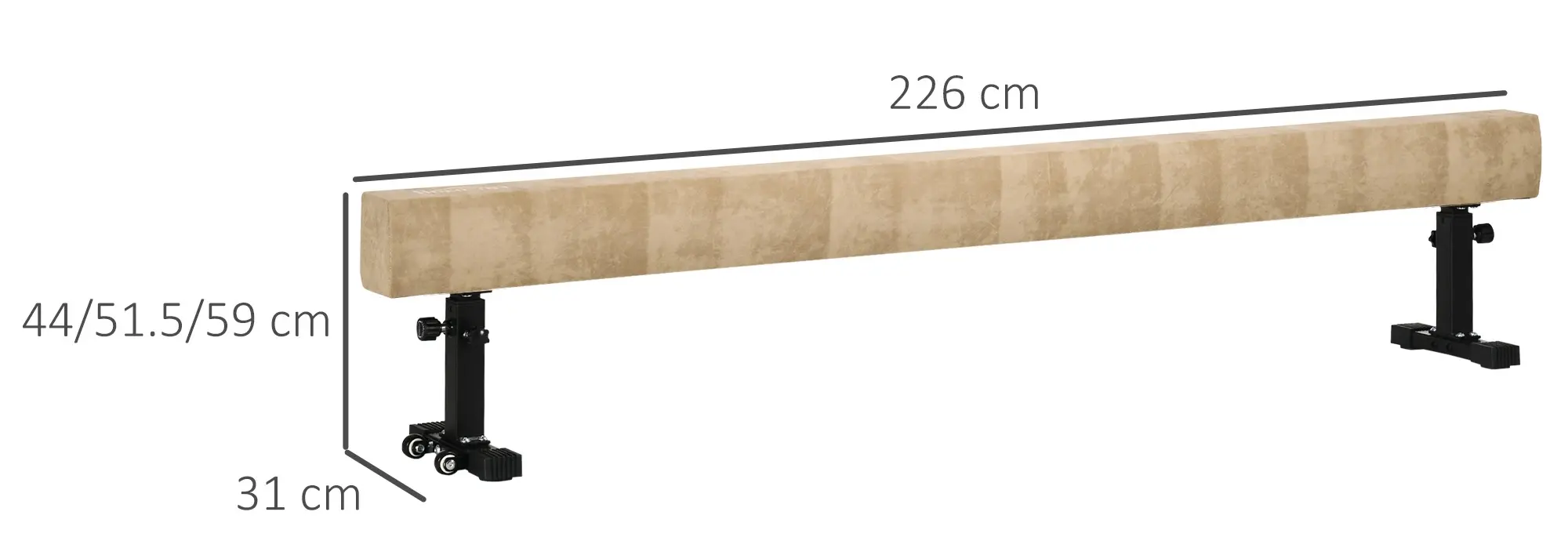 Бревно гимнастическое Homcom A50-009V00BN (Brown) - 6