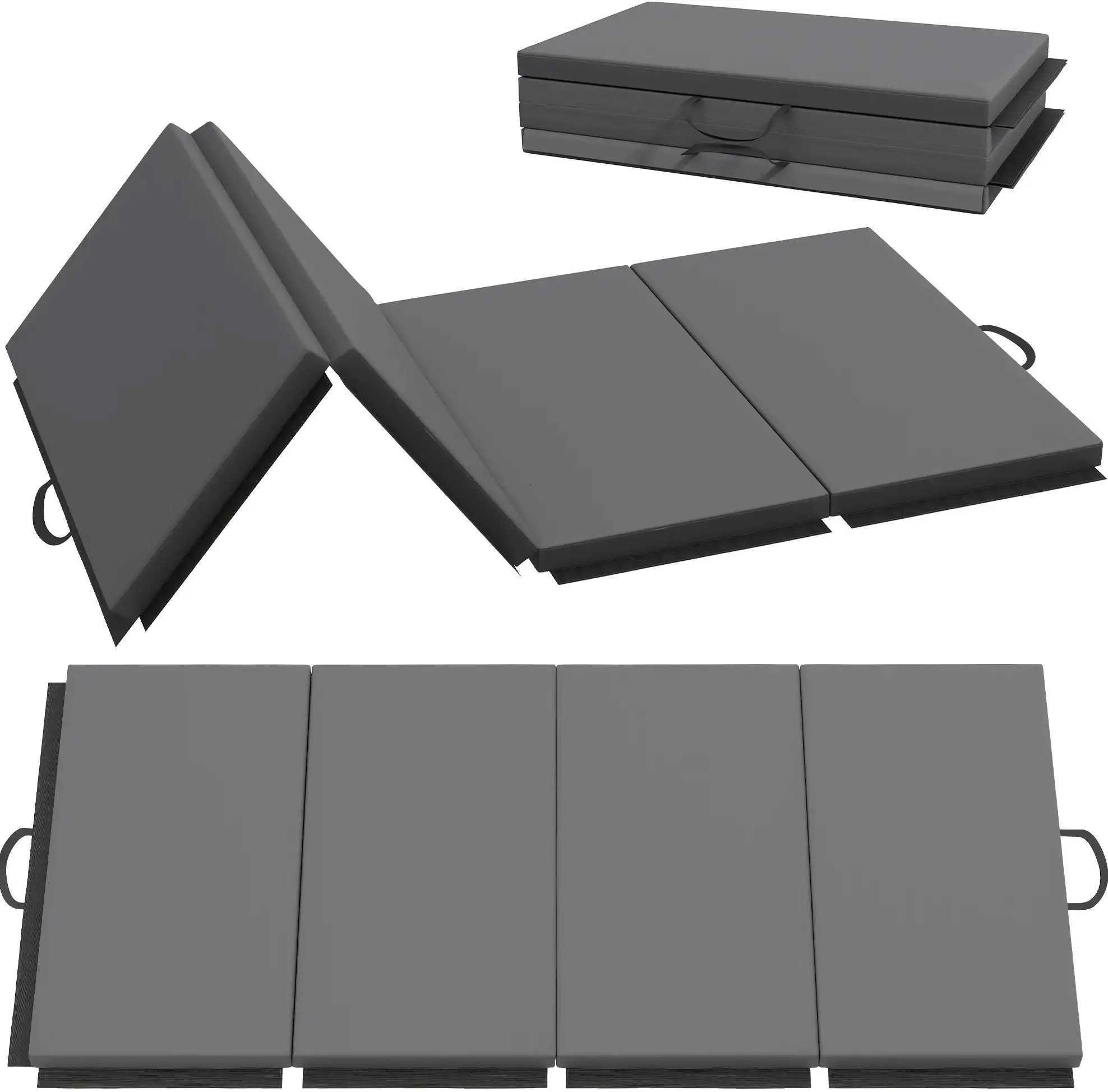 Складной гимнастический мат Homcom A50-012V00GY (Grey) - 2