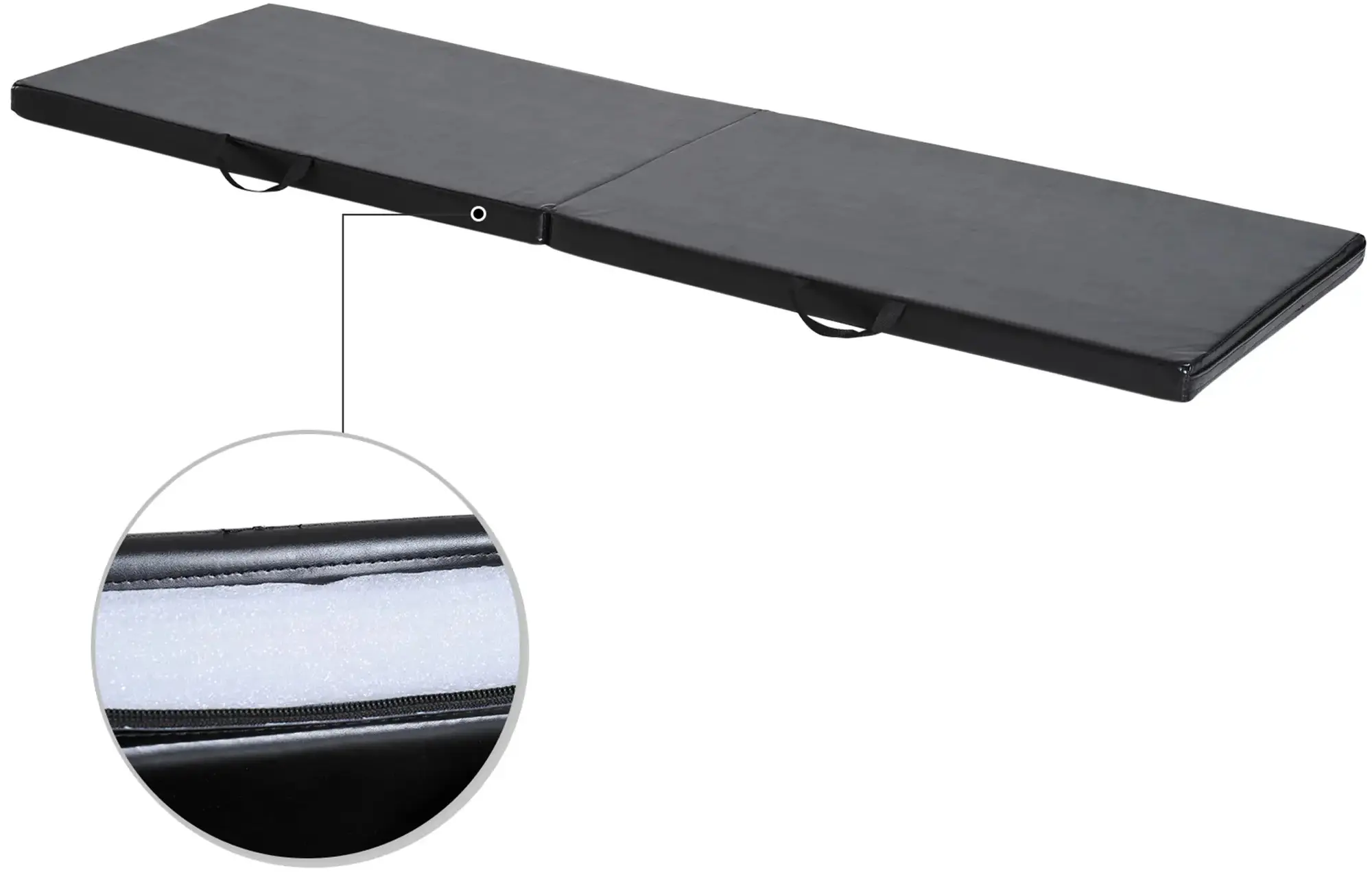 Складной гимнастический мат Homcom A93-033BK (Black) - 3