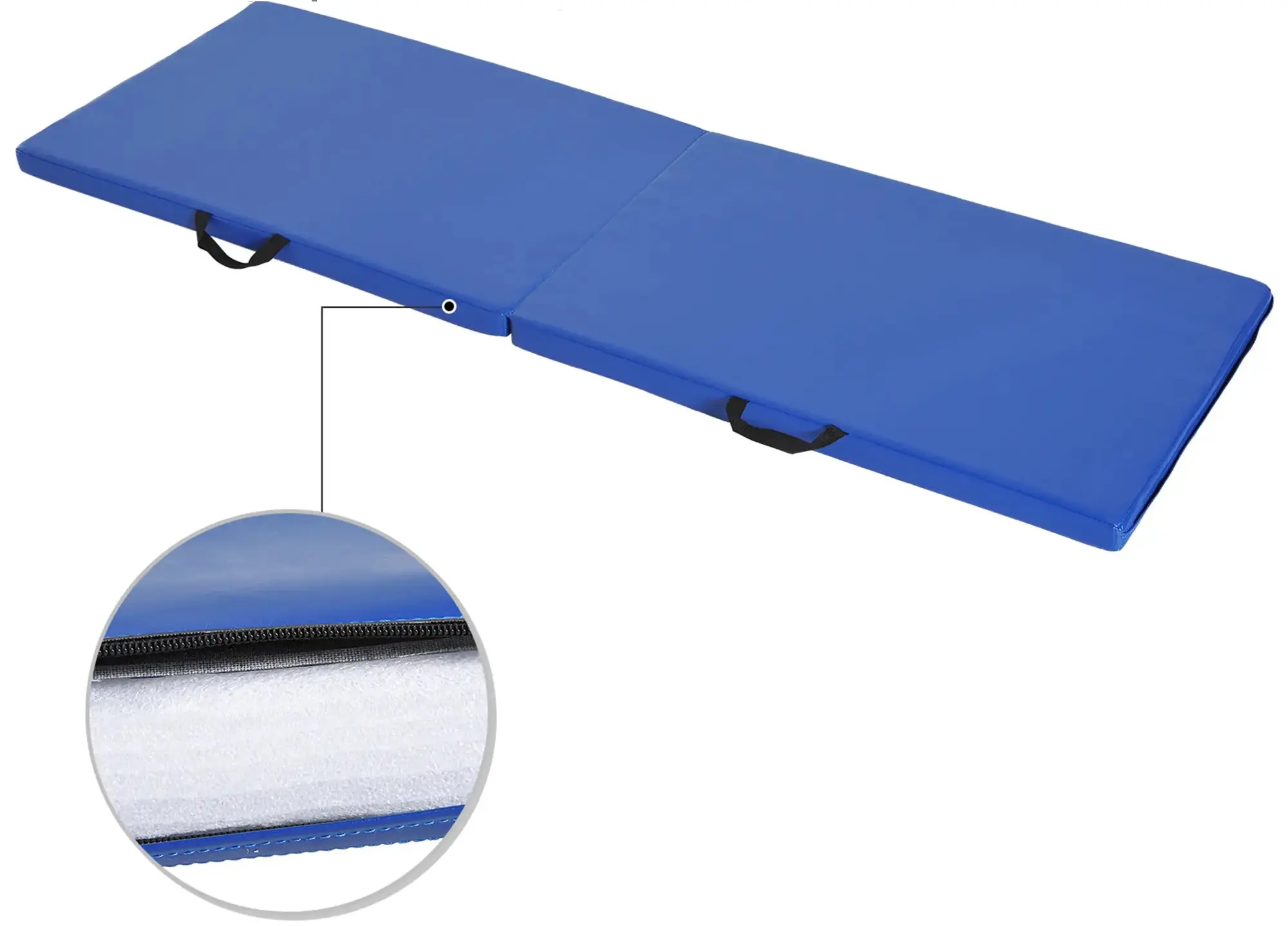 Складной гимнастический мат Homcom A93-033BU (Blue) - 3