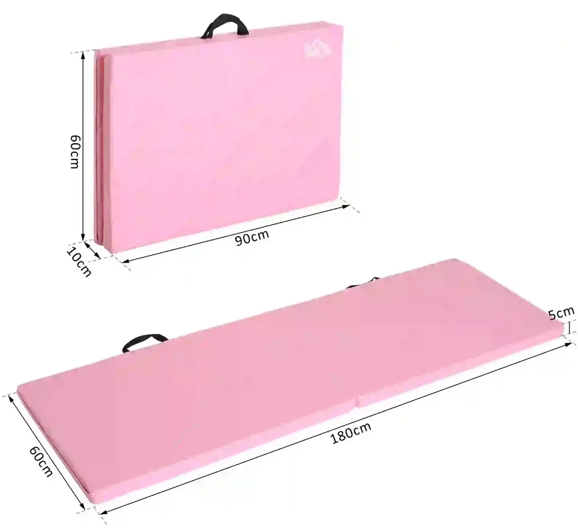 Складной гимнастический мат Homcom A93-033PK (Pink) - 6
