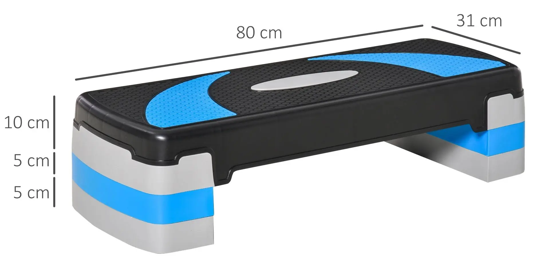 Step-platforma Homcom A90-077BU (Black/Blue)