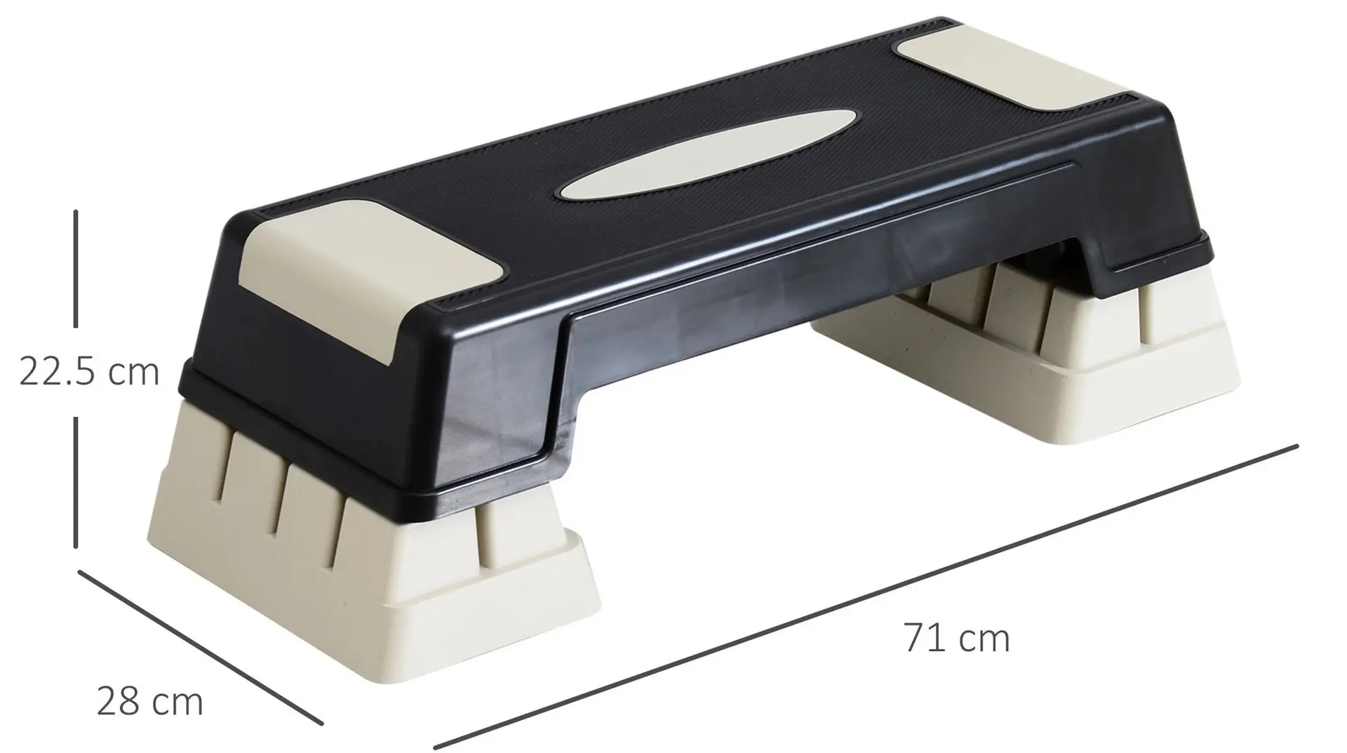 Step-platforma Homcom A90-078 (Black/Grey)