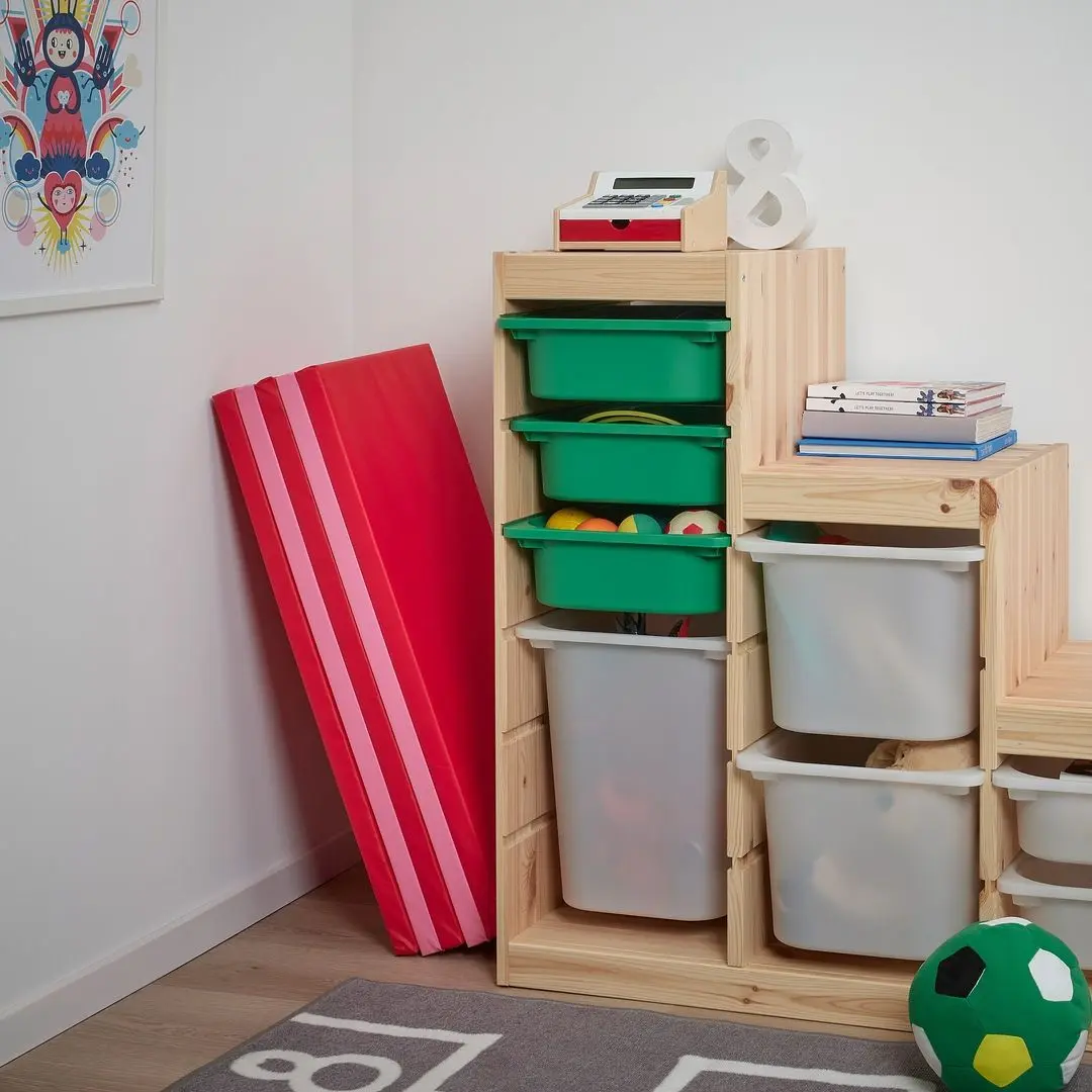 Saltea plianta gimnastica Ikea Plufsig 78x185 (Roz/Roşu)