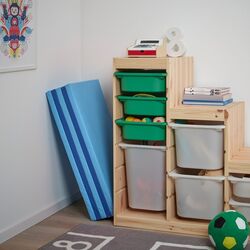 Saltea plianta gimnastica Ikea Plufsig 78x185 (Albastru/Albastru Deschis) Thumb