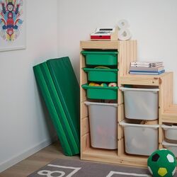 Saltea plianta gimnastica Ikea Plufsig 78x185 (Verde/Verde Deschis) Thumb