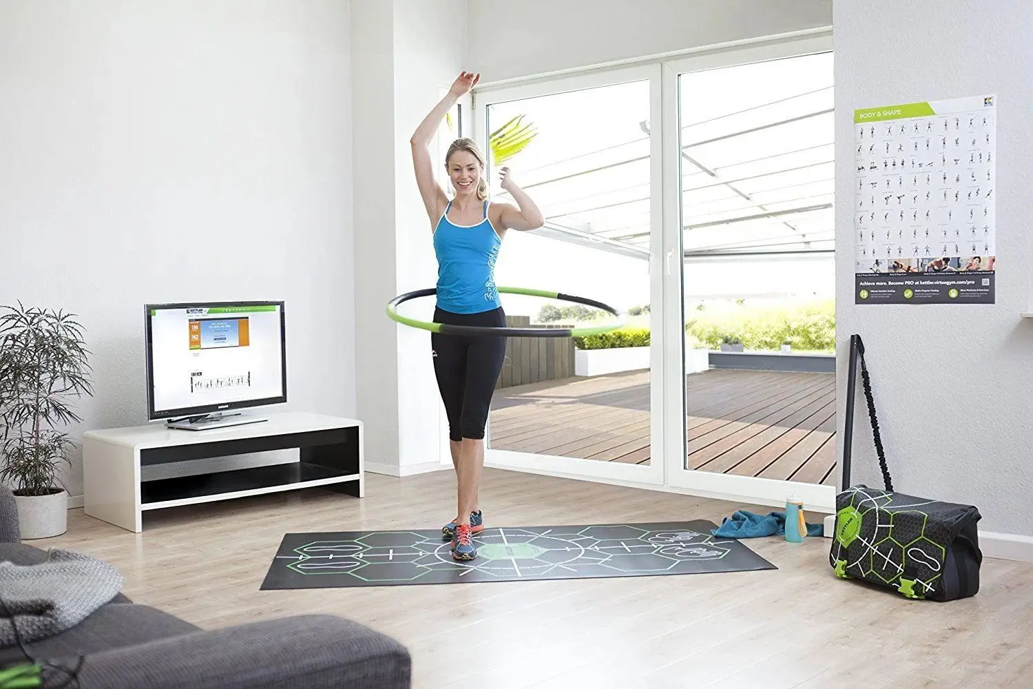 Набор для фитнеса Kettler Body&Shape 7381-300 (Dark Grey/Green)